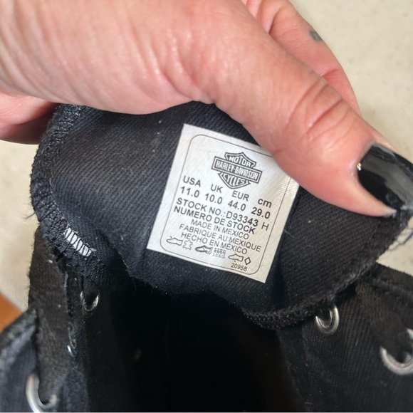 Harley Davidson Baxter High Top‎ Tennis Shoes Size 11 - Picture 9 of 10